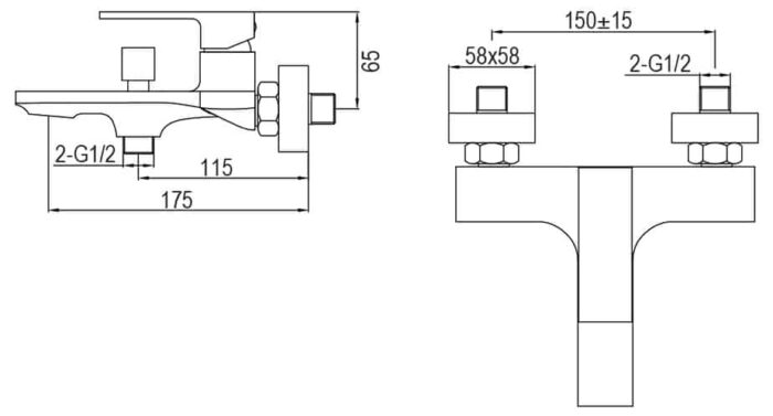 Смесител за вана Bold
