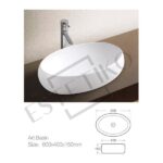 Порцеланов умивалник 1350 за мебел или плот 60/40/15 см