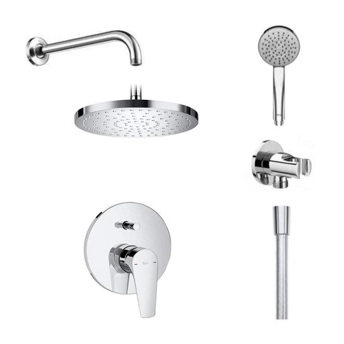 Промо комплект Roca Atlas враден смесител с аксесоари