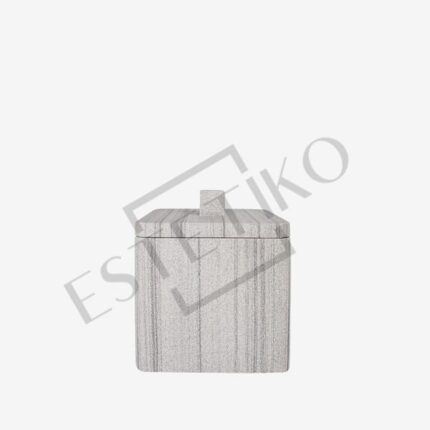 Контейнер за тоалетни принадлежности PURE GREY от естествен камък