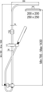 Душ колона Bold