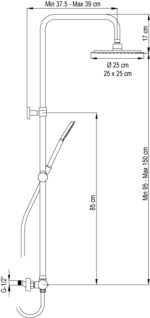 Термостатична душ колона Nite