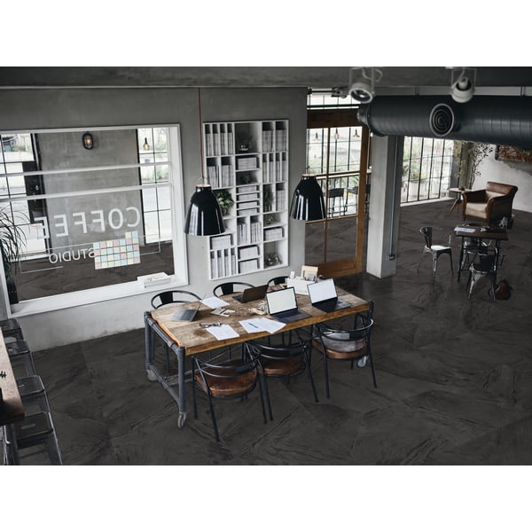 A retro vintage styled shared office workspace interior in Taipei, Taiwan.