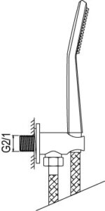 Душ за вграждане Bold