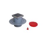 Точков подов сифон Vertical Черно стъкло