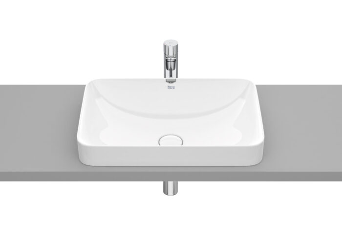 Умивалник за вграждане Roca Inspira, FINECERAMIC®, 37 см