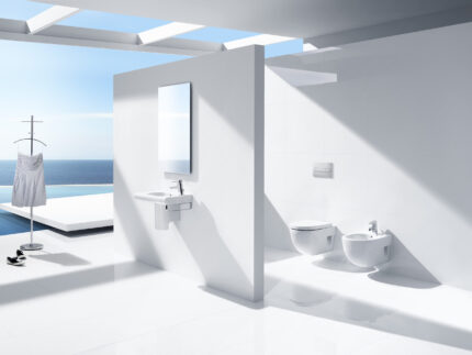 Компактна окачена тоалетна чиния Roca Meridian, 36 см