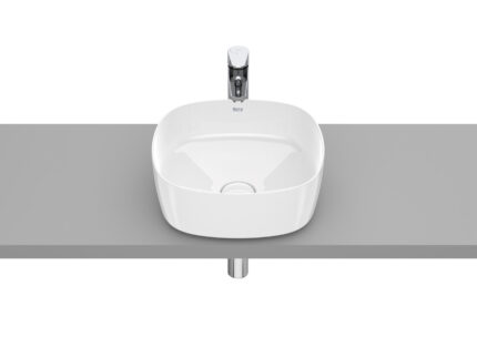 Умивалник за върху плот Roca Inspira Soft, FINECERAMIC®, 37 см