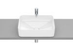 Умивалник за върху плот Roca Square, FINECERAMIC®, 37 см