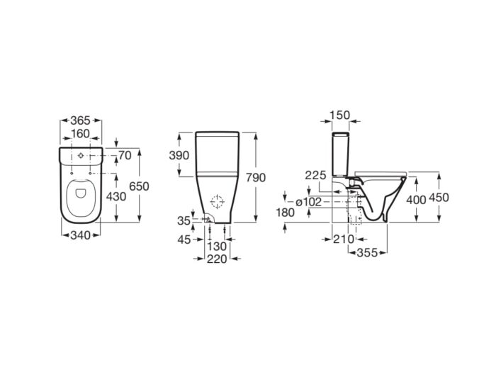 Моноблок Roca The Gap Rimless