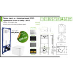 Промо пакет за с тоалетна чиния REDO, структура и бутон по избор LAVEO