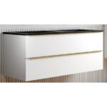 Двоен умивалник Coycama Iris за монтаж върху плот