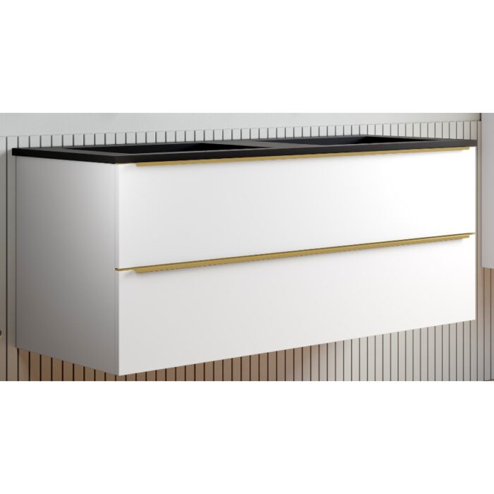 Двоен умивалник Coycama Iris за монтаж върху плот