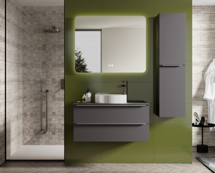 Шкаф с умивалник Landes 100 см Антрацит