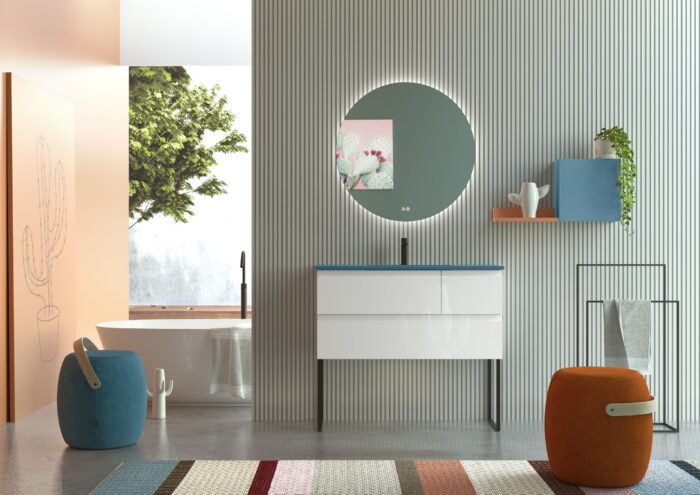 Серия Lúxor 100 см Бял гланц Серия Lúxor 100 см Бял гланц