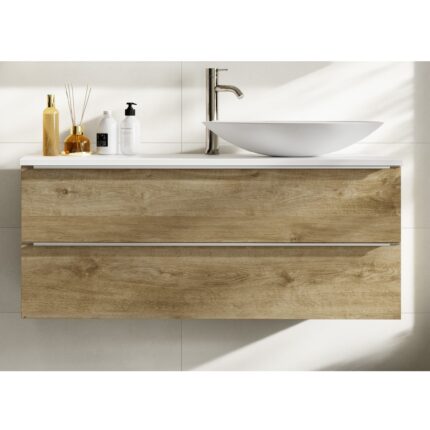Шкаф с умивалник Landes 120 см Естествен дъб