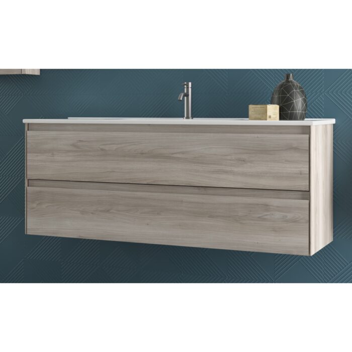 Шкаф с умивалник Praga 120 см Сив