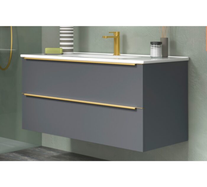 Шкаф с умивалник Landes 100 см Антрацит 2