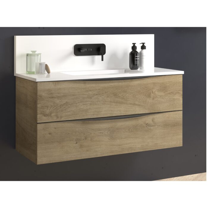 Шкаф с умивалник Landes 100 см Естествен дъб Шкаф с умивалник Landes 100 см Естествен дъб