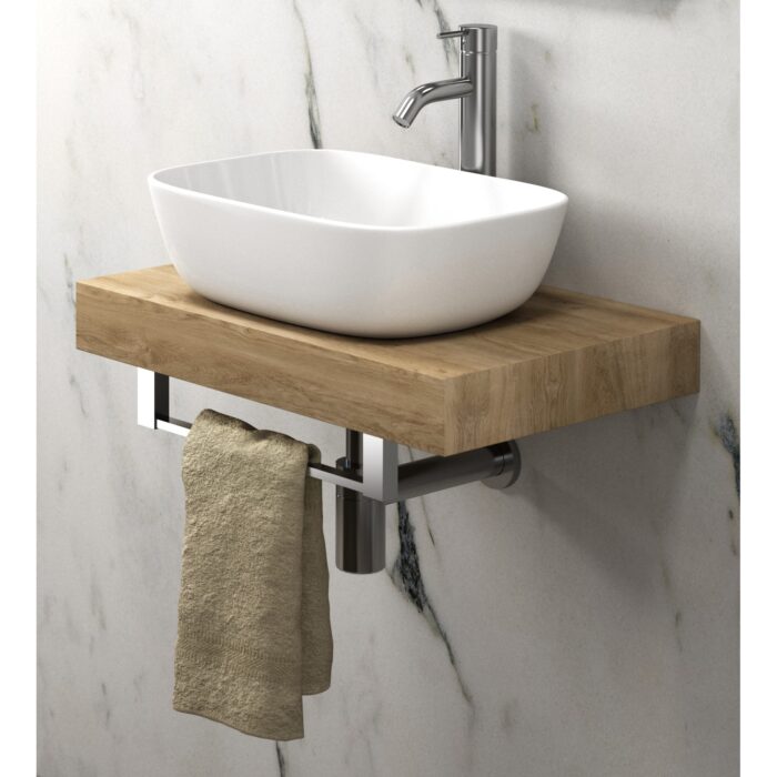 Плот с мивка Flow 60 см Дървесен Плот с мивка Flow 60 см Дървесен