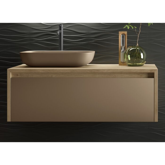 Шкаф с умивалник Lambda 100 см Кафяв