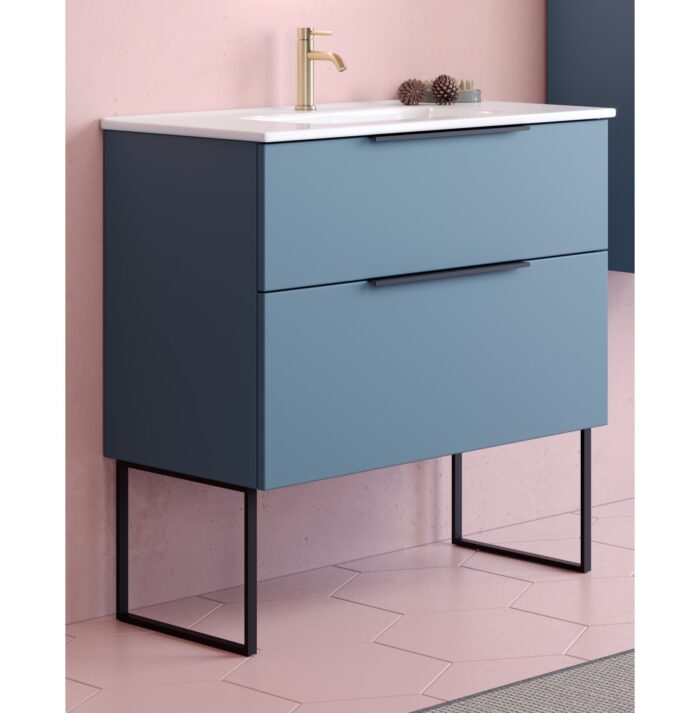 Шкаф с умивалник Galaxy 90 Син