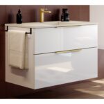 Шкаф с умивалник Galaxy 100 Бял гланц