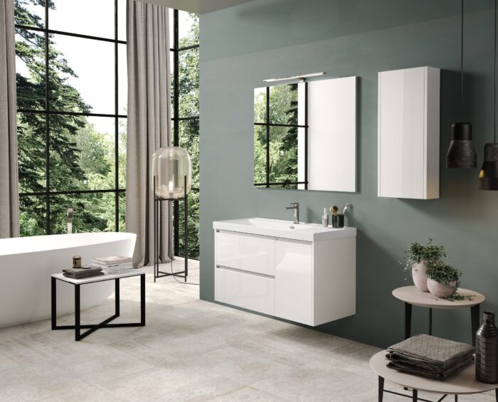 Серия Nevi 100 см Бял гланц