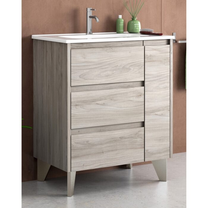 Шкаф с умивалник Cervino 70 Дървесен