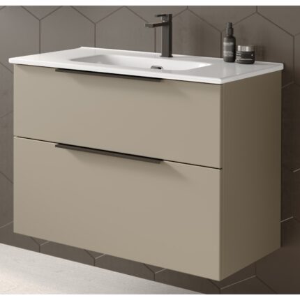 Шкаф с умивалник Galaxy 80 см Мока