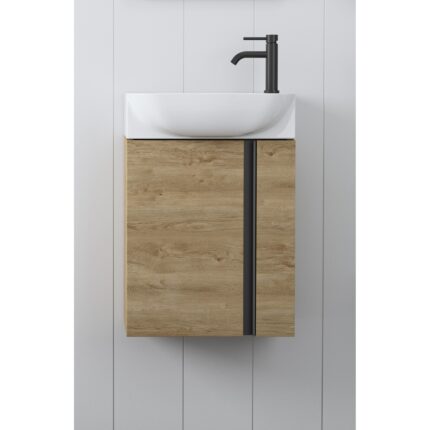 Шкаф с умивалник Versa 45 Естествен дъб