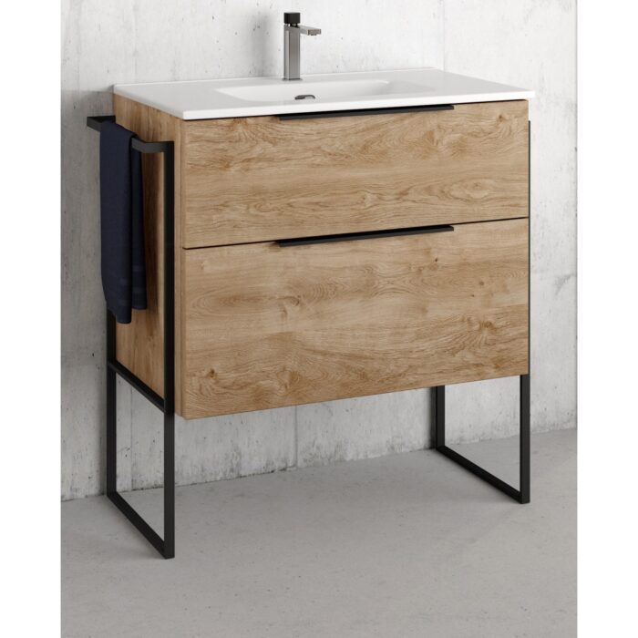 Шкаф с умивалник Galsaky IND 80 Естествен дъб