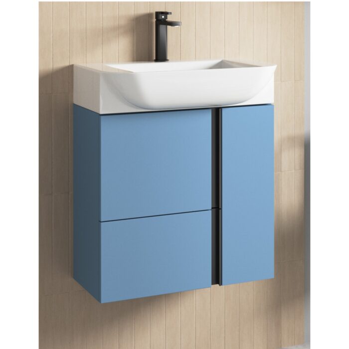 Шкаф с умивалник Versa 55 Син