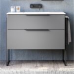 Шкаф с умивалник Galsaky IND 100 Сив