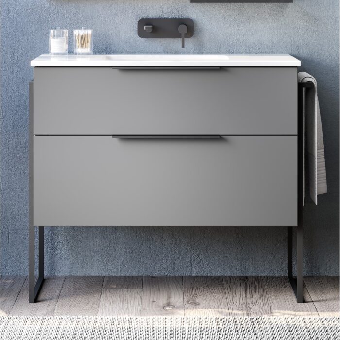 Шкаф с умивалник Galsaky IND 100 Сив