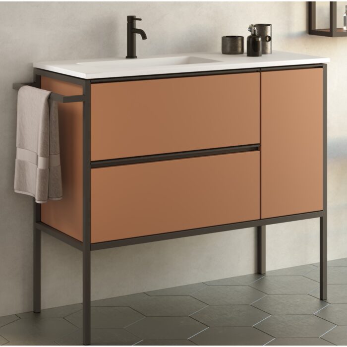 Шкаф с умивалник Avant 100 Оранжев
