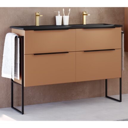 Шкаф с умивалник Galsaky IND 120 Оранжев