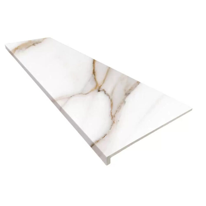 Marbles Calacatta стъпало с фабричен ръб 33x120 см