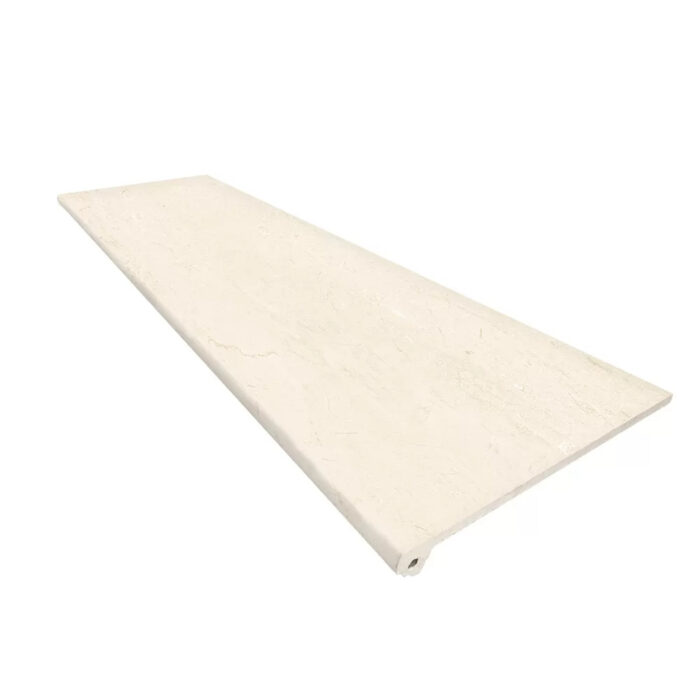 Marbles Crema Marfil Заоблено стъпало с фабричен ръб 33x120 см