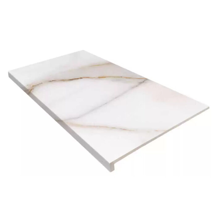 Marbles Calacatta стъпало с фабричен ръб 33x60 см