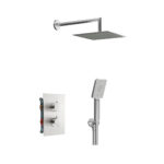 Душ за вграждане с термостатен смесител Alpha Сатен никел