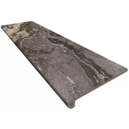 Orobico Taupe Заоблено стъпало с фабричен ръб 33x120 см