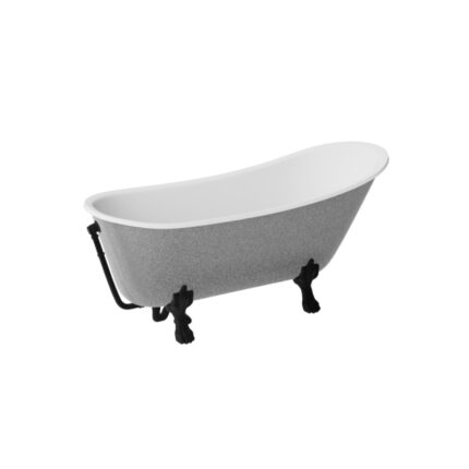 Свободностояща вана Olaya Glam Сребро 160