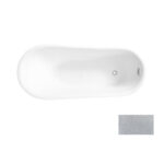 Свободностояща вана Calima Glam Сребро 170