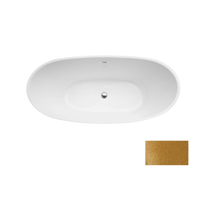 Свободностояща вана Ayla Злато Gold 170 Гланц