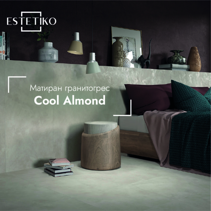 Серия Almondпроизводител Mariner представя ректифициран гранитогрес с размери 30/90 см, подходящ за под и стена.