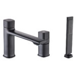 Стоящ смесител за вана Tores Черен