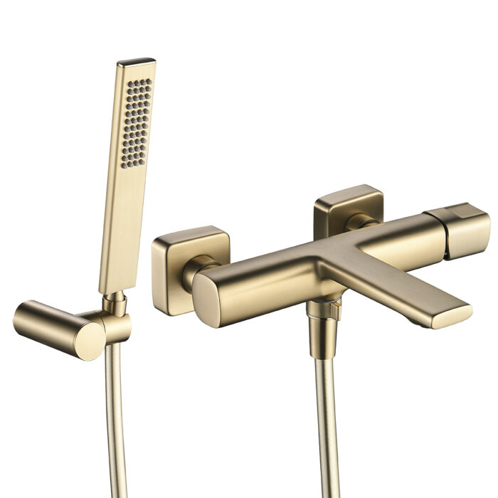 Стенен смесител за вана/душ без душ комплект Tores Злато Стенен смесител за вана/душ без душ комплект Tores Злато