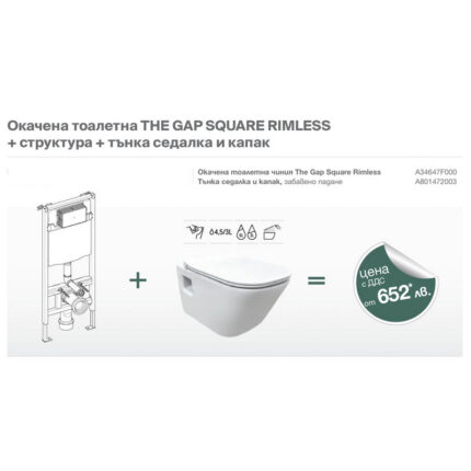 THE GAP SQUARE RIMLESS