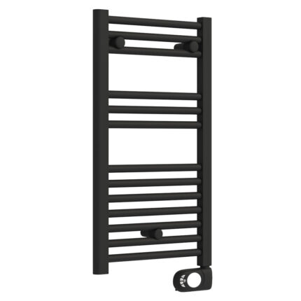 Електрическа лира за баня Crystal E-JADE Черен мат 720×400 mm